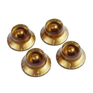 Gibson PRHK020 Top Hat Set of 4 Gold Guitar Knobs